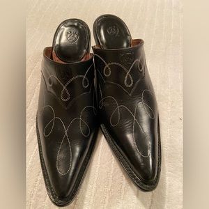 Size 8 leather mules!